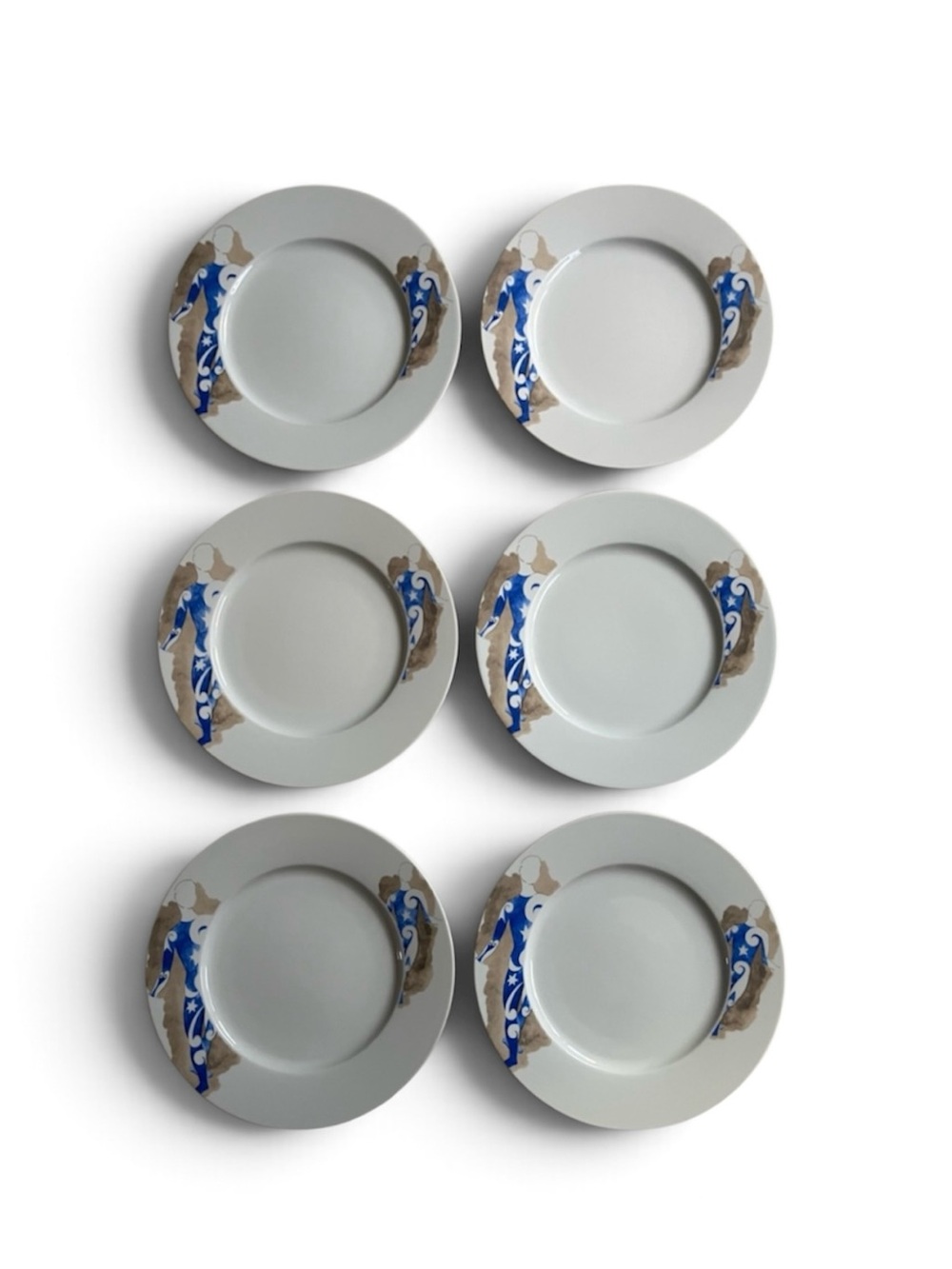 Picasso Acrobat Porcelain Plates Set of 6 - Porcellana di Bohemia